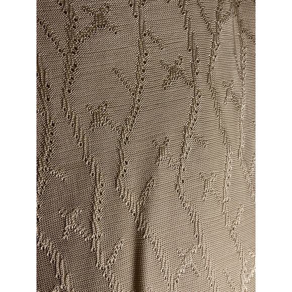 Every Green Vintage Italian Knitwear Beige Gold Sleeveless Tank Italy Lux ~ Sz M - Picture 8 of 8